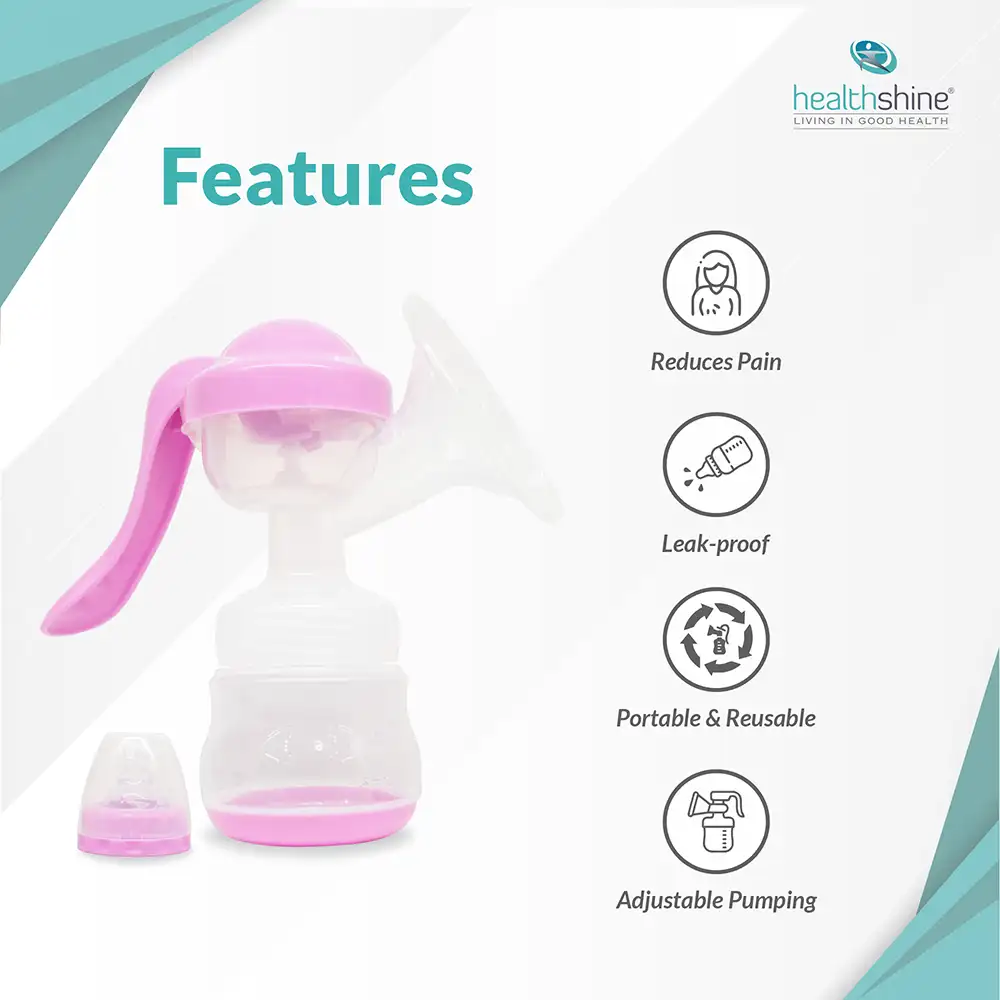 Healthshine Breast Pump Manual with Silicon Gel Pumping